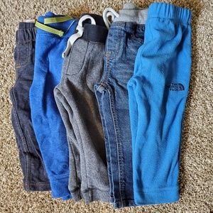 5 pairs of baby boy pants